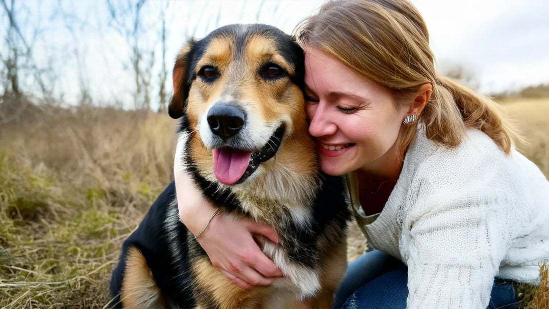 Hondenhoek online Magazine Blog WOEF vrouw met hond adopteren puppy nieuwe gezelschap viervoeter online kopen met korting gratis verzendkosten verzonden