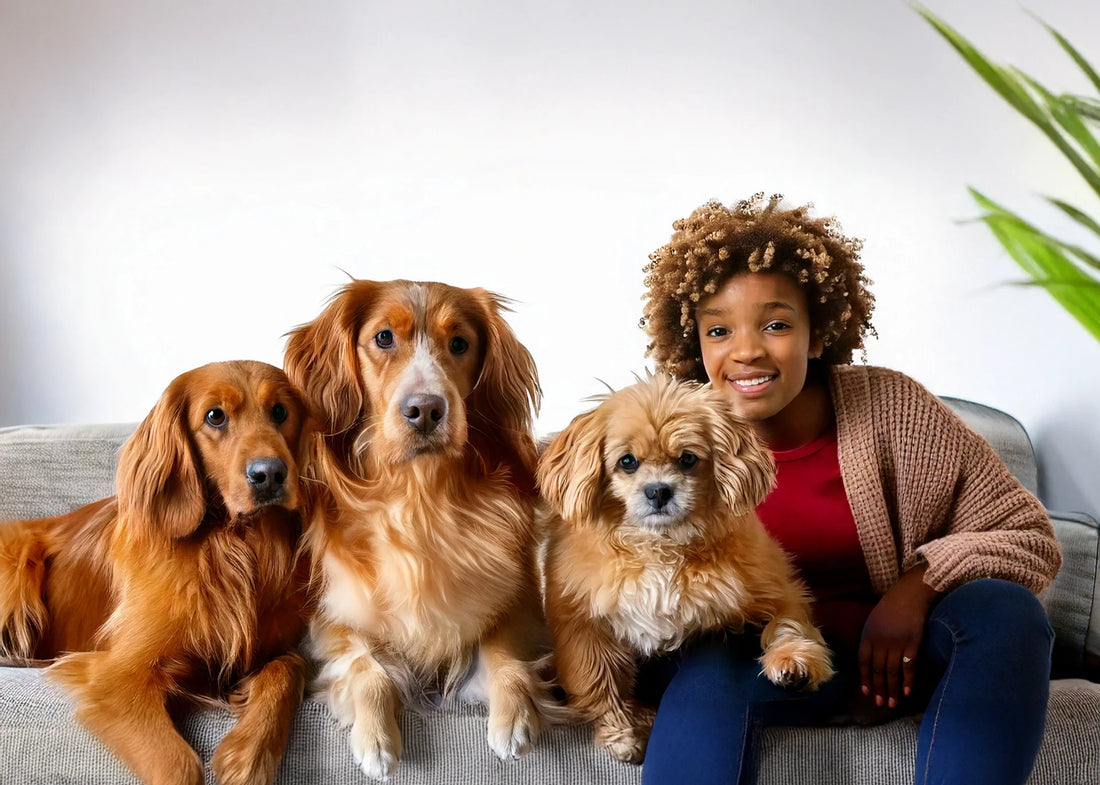 Labradoodle pup speelt in een tuin – Hondenhoek blog over populaire hondenrassen 2025 met advies van Anny Shah en Rian de Boer, inclusief hypoallergeen en gezinshond tips