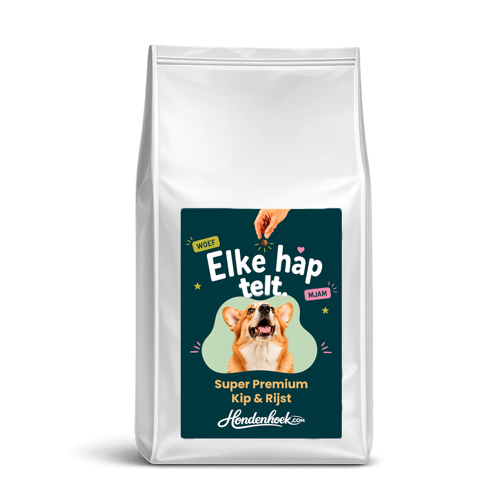 Super Premium Kip & Rijst - Hondenhoek Hondenvoer geproduceerd in Nederland