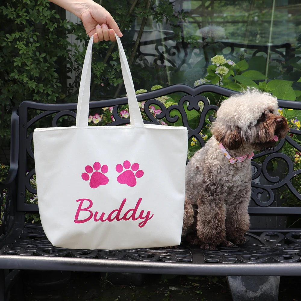 Gepersonaliseerde Canvas Tas - Ideale cadeaus - Hondenhoek Online Shop winkel voor hond en baasje!