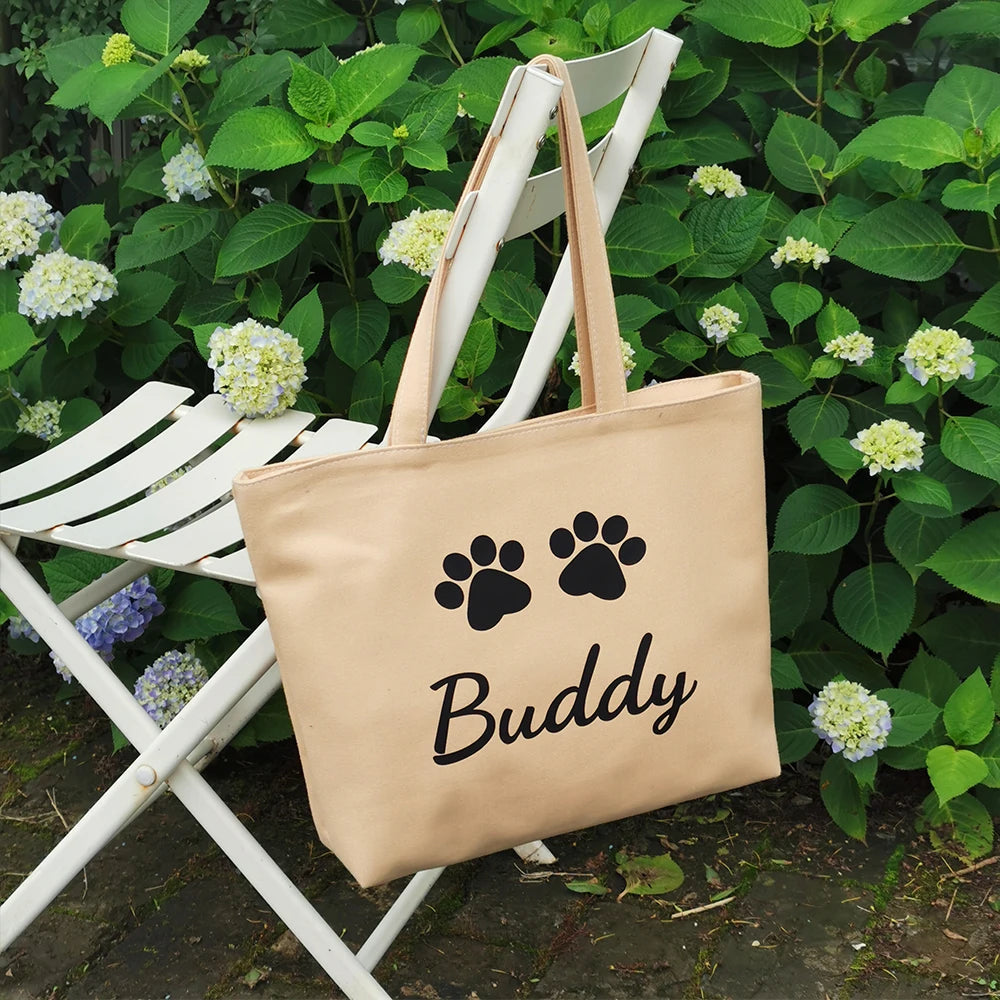 Gepersonaliseerde Canvas Tas - Ideale cadeaus - Hondenhoek Online Shop winkel voor hond en baasje!
