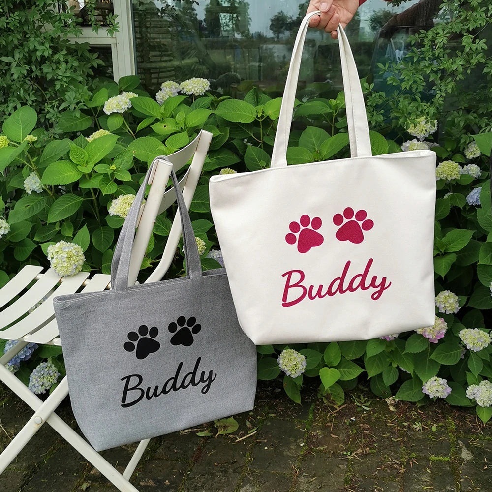 Gepersonaliseerde Canvas Tas - Ideale cadeaus - Hondenhoek Online Shop winkel voor hond en baasje!