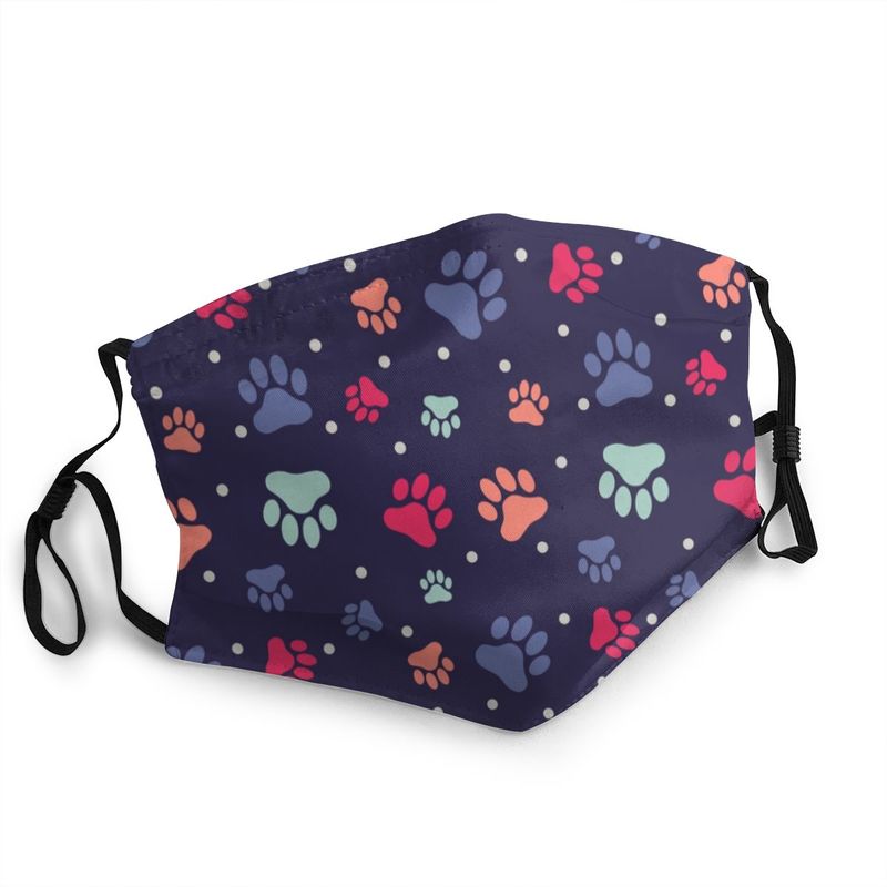 PETZZ™ Mondmasker met Hondenpootjes print