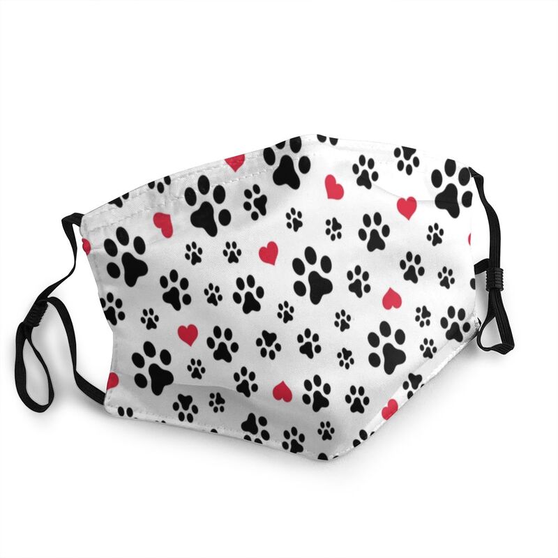 PETZZ™ Mondmasker met Hondenpootjes print