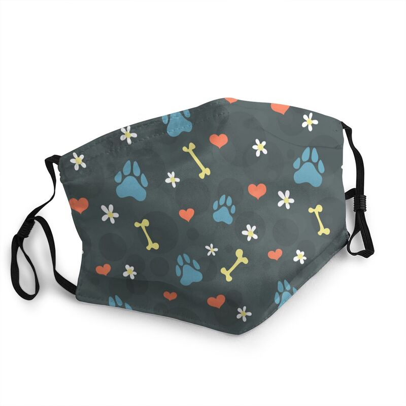 PETZZ™ Mondmasker met Hondenpootjes print