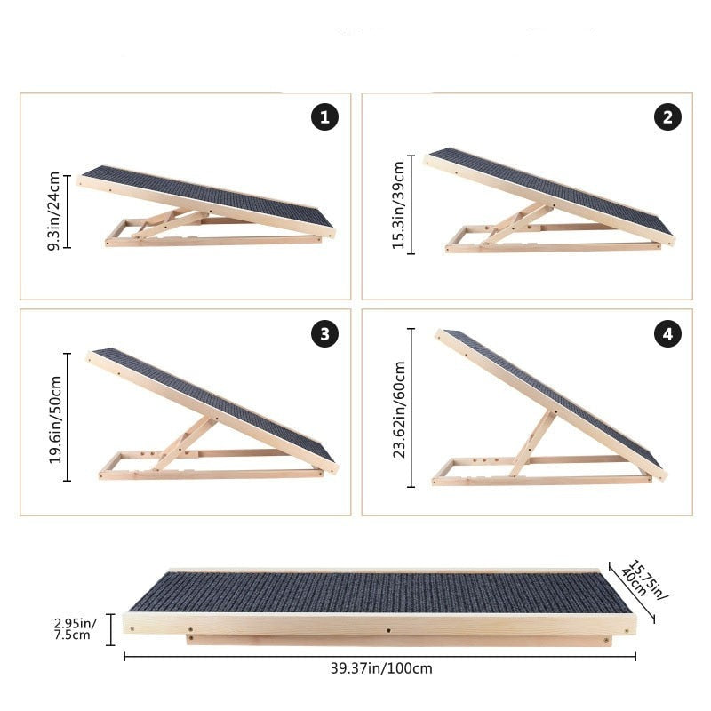 PETZZ Anti Slip Helling - Functioneel Meubelstuk - Medihoek - Woef - Hondenhoek - Medicatie voor Honden Huisdieren