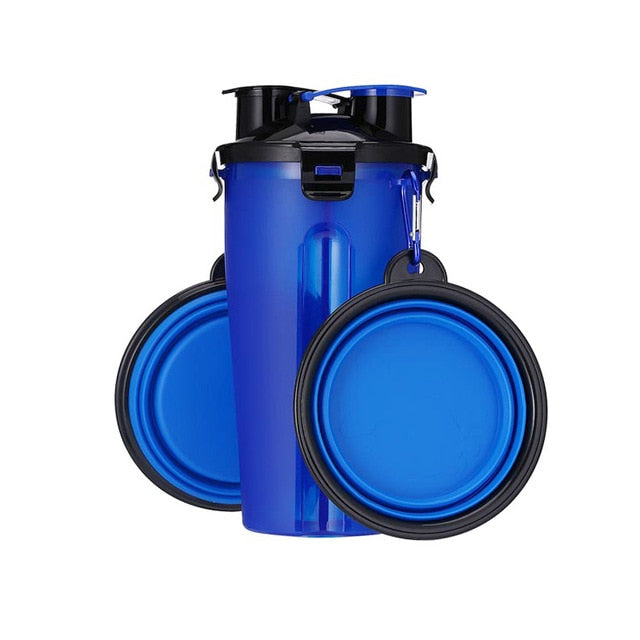 2 in 1 Water en Voedsel Container - Makkelijk op pad met de Hond