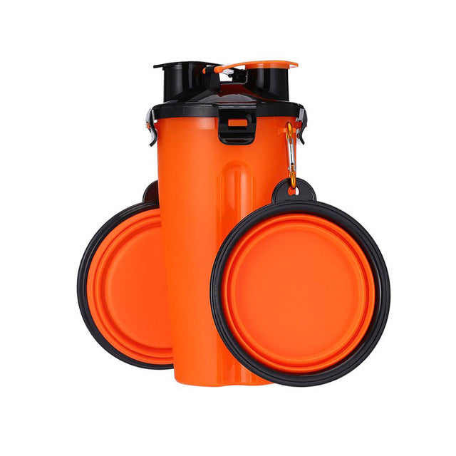 2 in 1 Water en Voedsel Container - Makkelijk op pad met de Hond