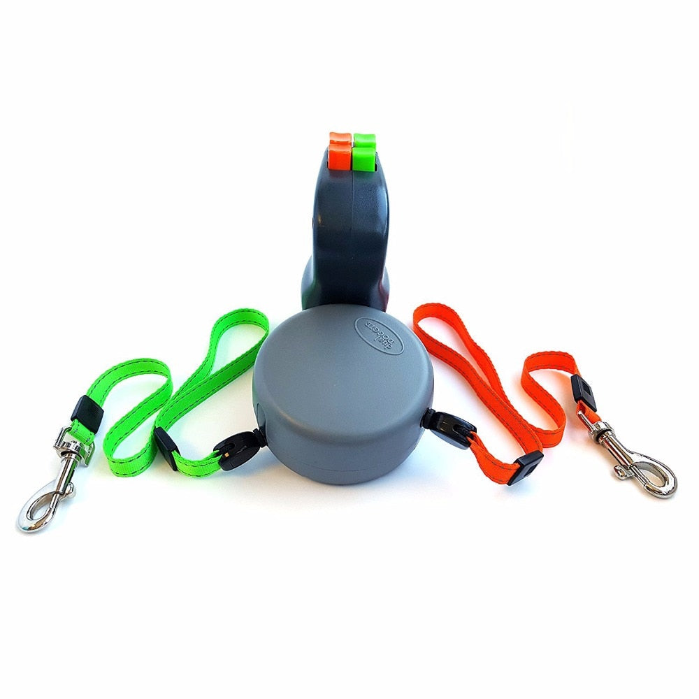 PETZZ Duo Riem - Handig bij Meerdere Honden - Hondenhoek Outlet