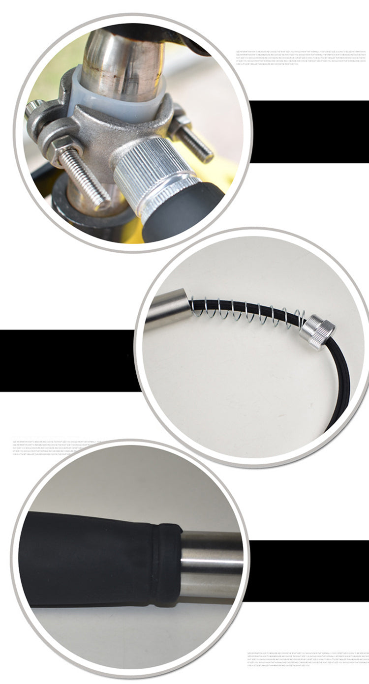 PETZZ Fietsriem Deluxe - Roestvrij Staal - Actief fietsen met de hond