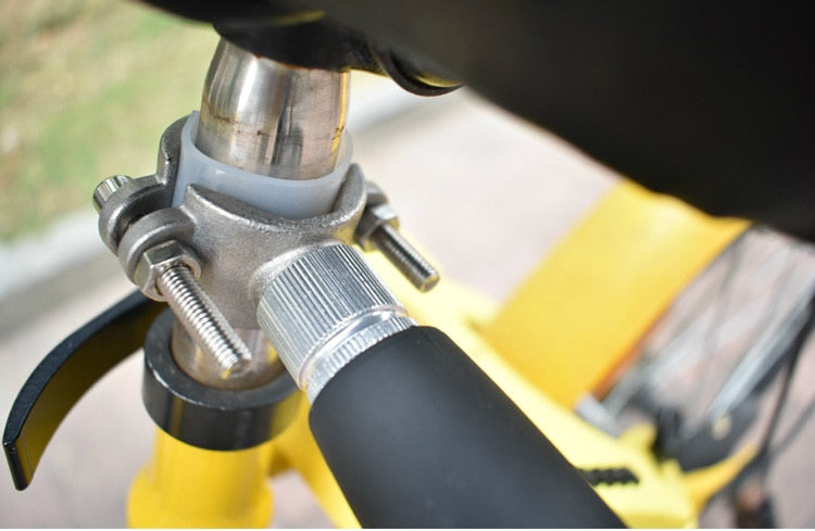 PETZZ Fietsriem Deluxe - Roestvrij Staal - Actief fietsen met de hond