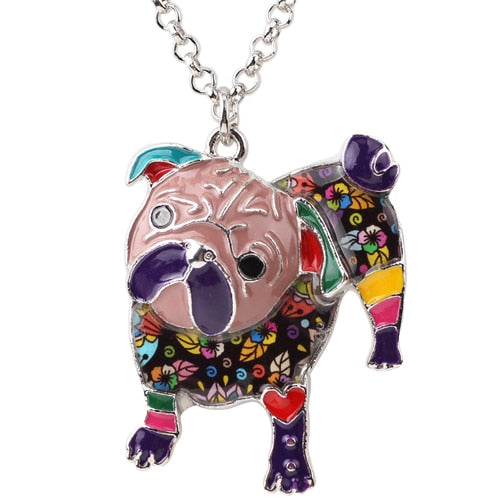 Artsy Bulldog Kleurrijke Ketting - Sieraden voor Baasje - Hondenhoek