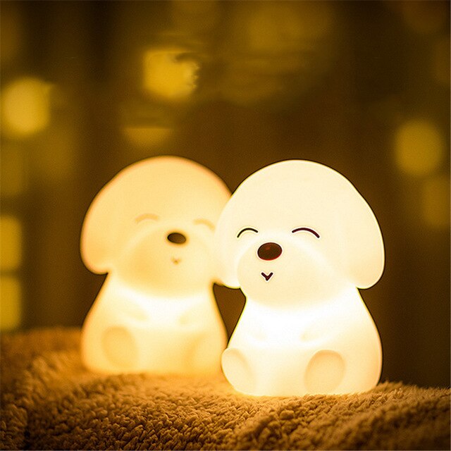 SiliconBuddy Kleurrijke Honden Lamp - Prachtig Licht - WOEF Boetiek