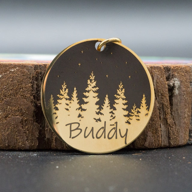 PETZZ Deluxe Gepersonaliseerde Stylish Naambadge - Hondenhoek.com