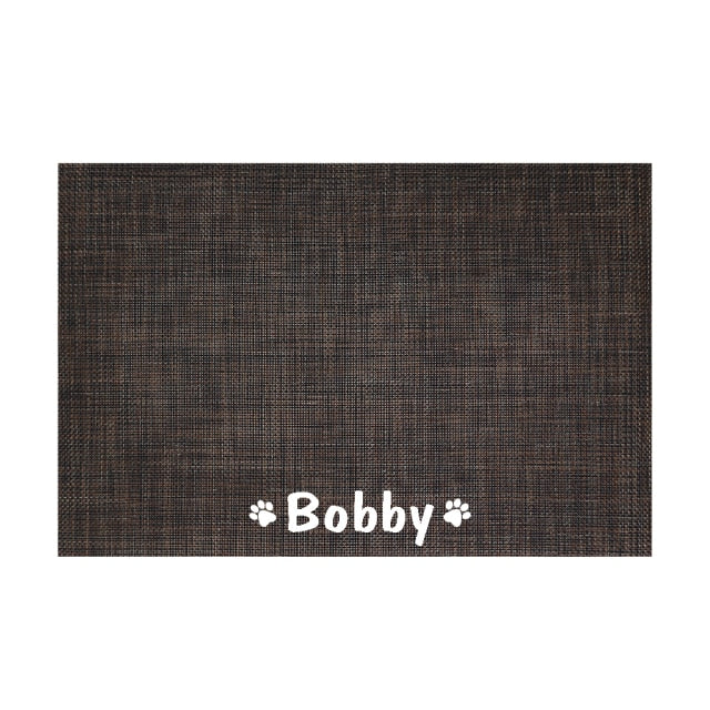 Gepersonaliseerde Voederbakmat - Waterdicht plezier op Hondenhoek.com