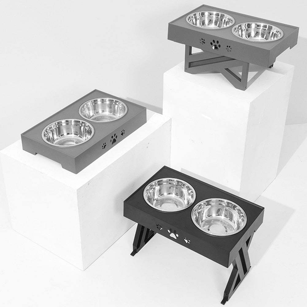 Verstelbare Eetbak - Ideaal voor oudere honden en puppy - Hondenhoek