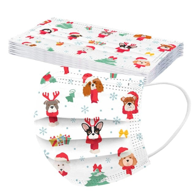 PETZZ Wegwerp Mondmasker met Hondenprint - Mondkapje kopen - WOEF