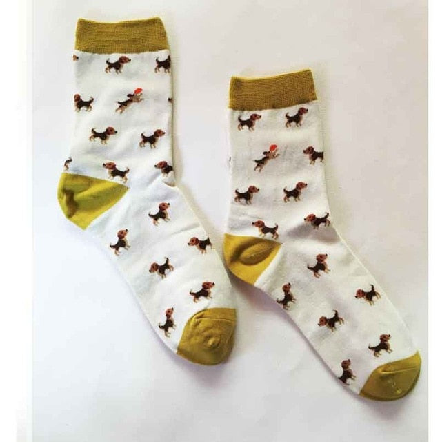 Hippe Doggo Sokken met Print - Leuke Sokken met Honden - Hondenhoek