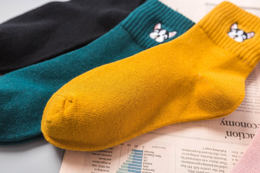 Schattige Sokken met Hondenkop - Sokken voor Mensen - Hondenhoek