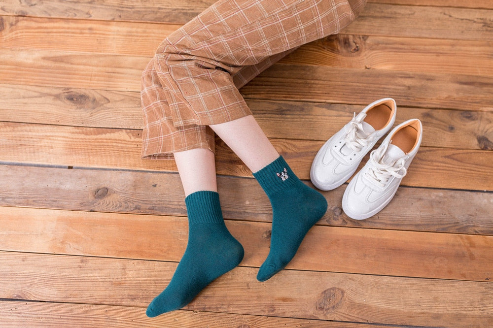 Schattige Sokken met Hondenkop - Sokken voor Mensen - Hondenhoek