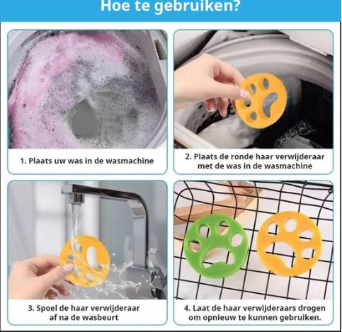 Wasmachine Harenaantrekker - Hondenharen accessoires - HondenhoekHairzapper Wasmachine Harenaantrekker - Weg met hondenharen Hondenhoek